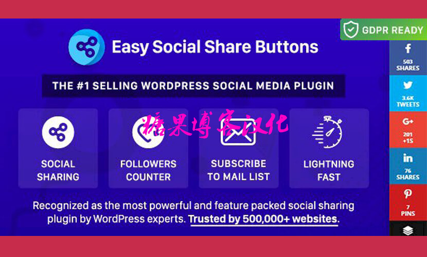 Easy Social Share Buttons - 社交媒体按钮插件(已汉化)