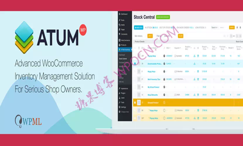 ATUM Inventory Management for WooCommerce – 库存管理和库存跟踪插件汉化版