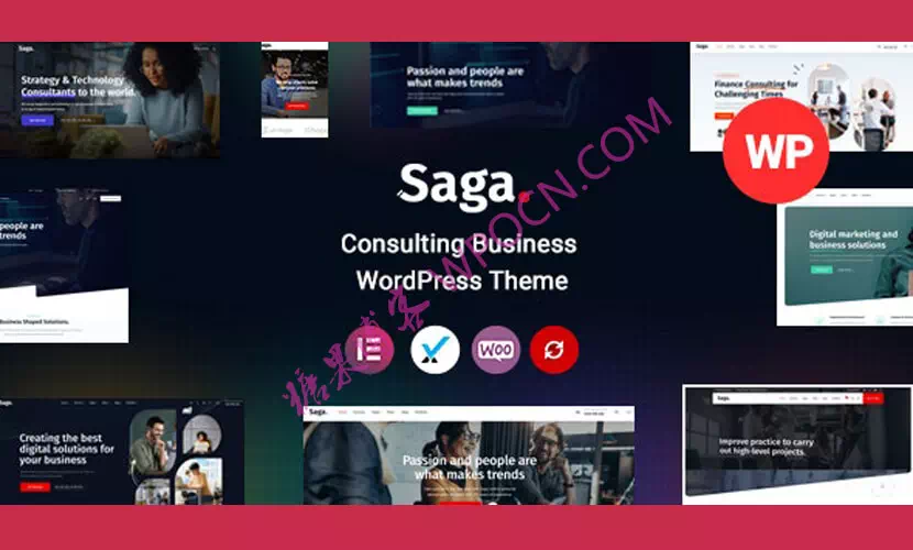 Saga英文版主题 – 商业咨询WordPress主题